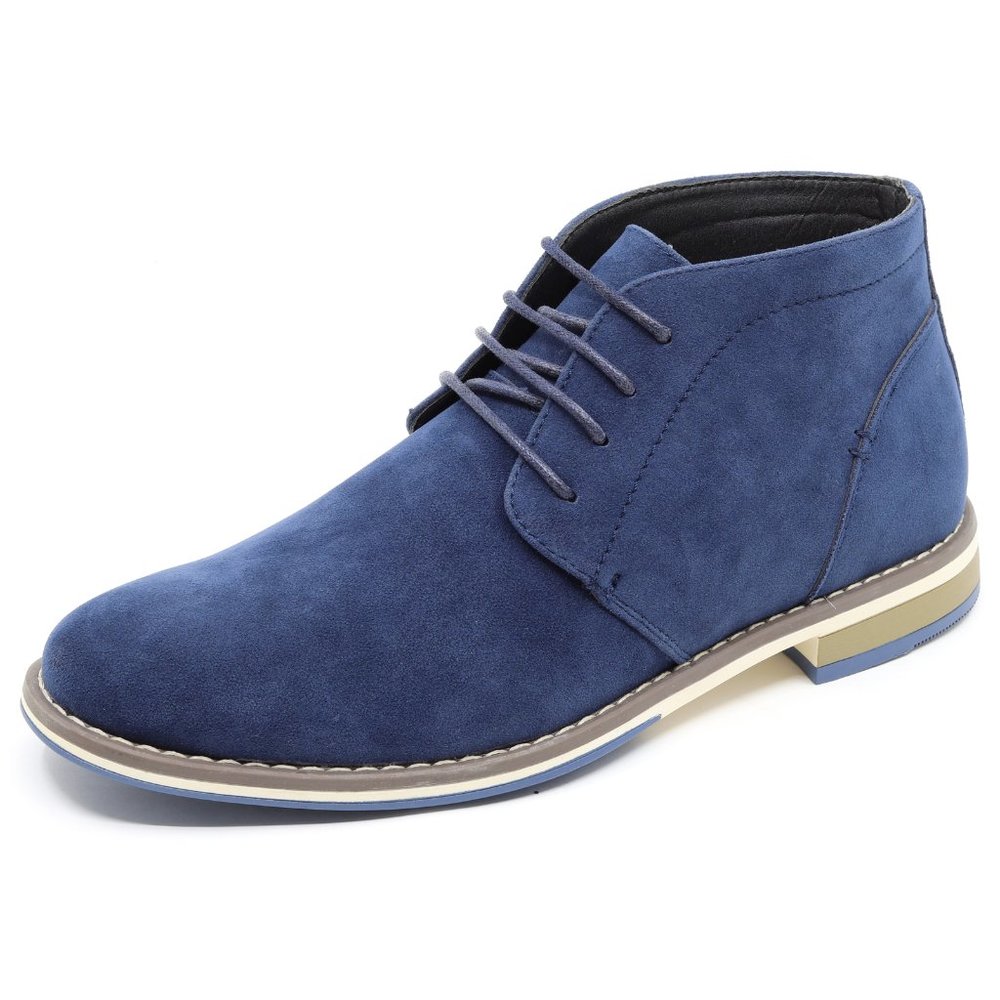 Metrocharm MC131 Blue Lace Up Oxford Dress Boot - Picture 2 of 7